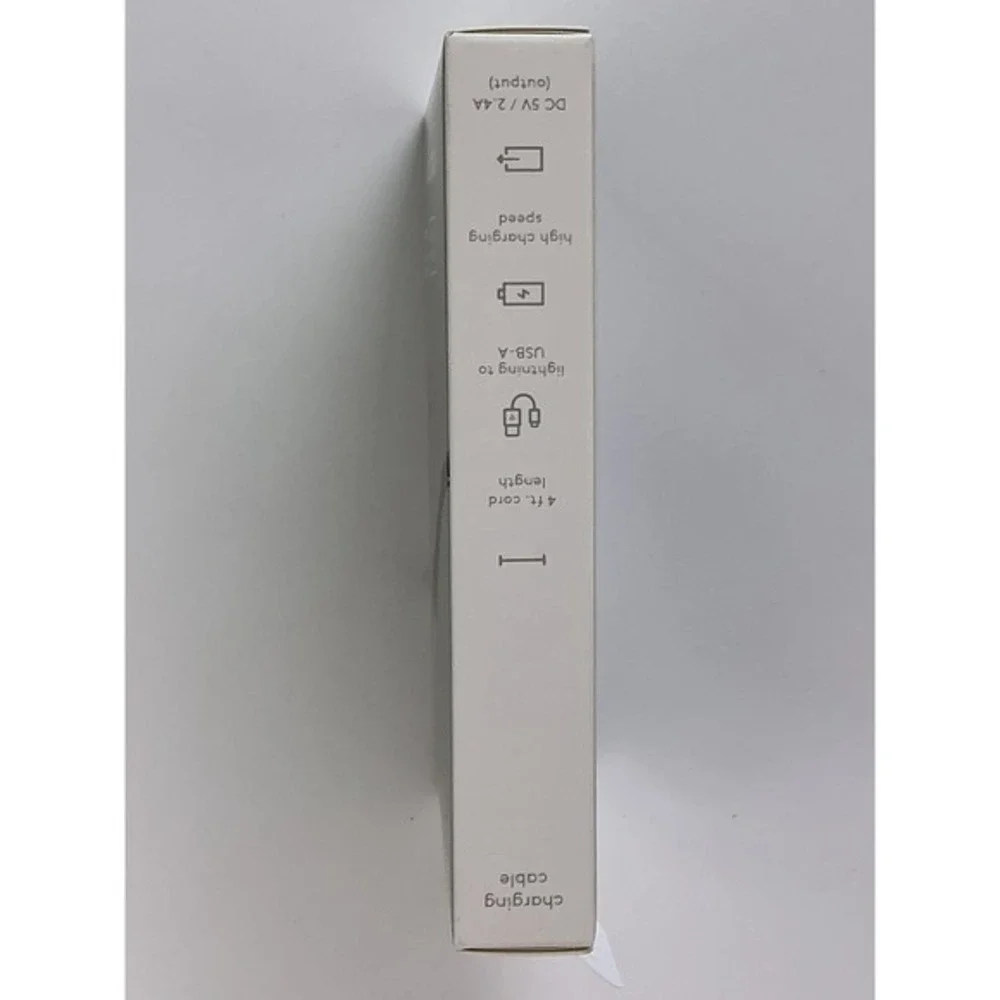 Heyday Lightning to USB-A Charging Cables Lot 6ft Marble + 4ft Black‎ – New